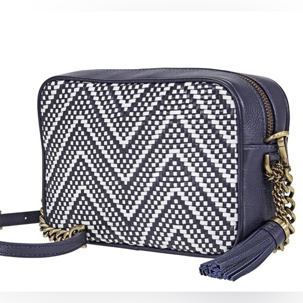 Michael Kors GINNY Medium East West Camera Bag Crossbody Shoulder Admiral Blue